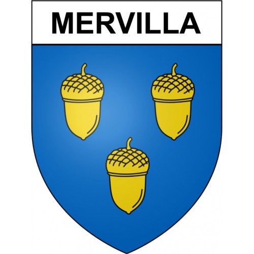 Mervilla 31 ville Stickers blason autocollant adhésif