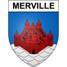 Merville 31 ville Stickers blason autocollant adhésif