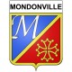 Mondonville 31 ville Stickers blason autocollant adhésif