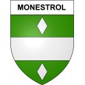 Monestrol 31 ville Stickers blason autocollant adhésif
