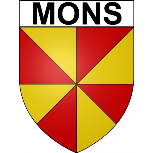 Mons 31 ville Stickers blason autocollant adhésif