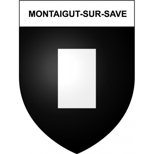 Montaigut-sur-Save 31 ville Stickers blason autocollant adhésif