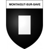 Montaigut-sur-Save 31 ville Stickers blason autocollant adhésif