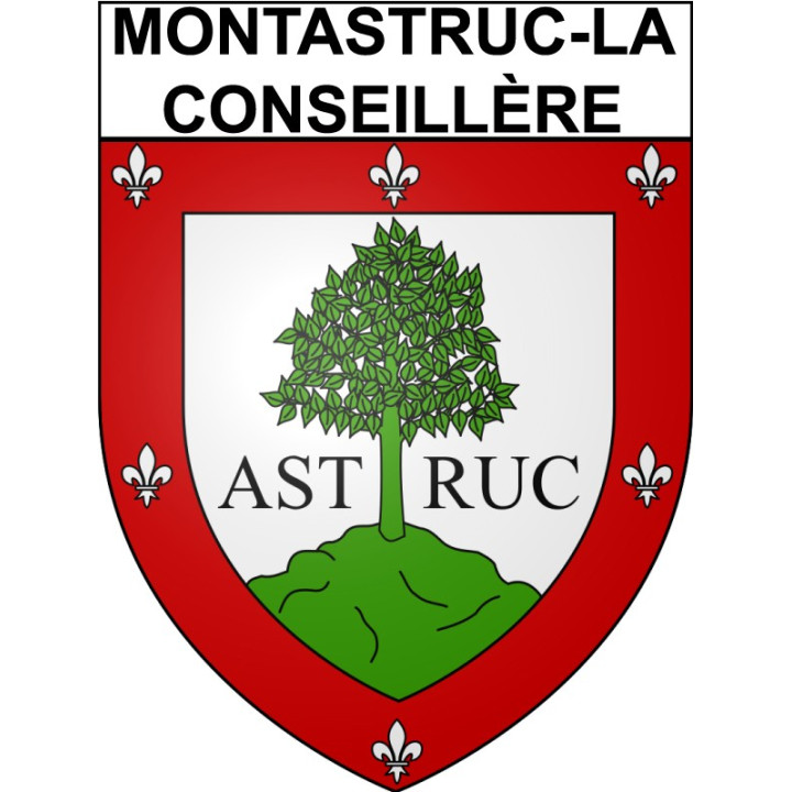 Stickers coat of arms Bazas adhesive sticker