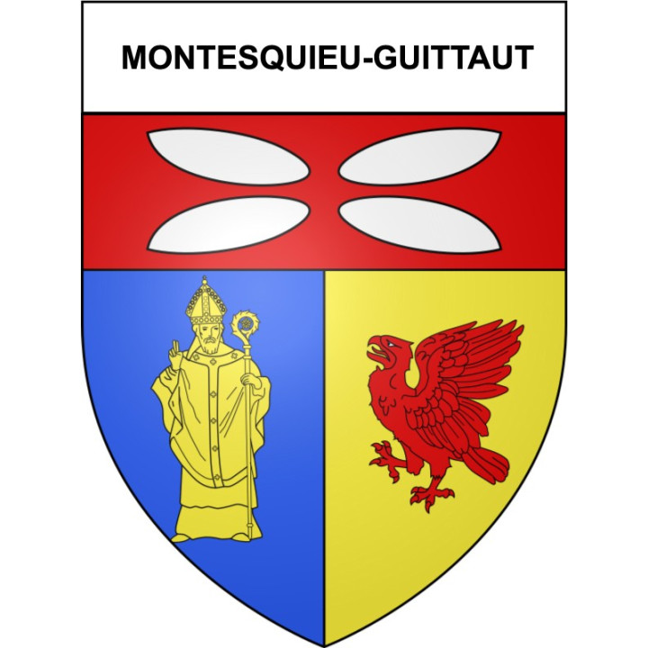 Montesquieu-Guittaut 31 ville Stickers blason autocollant adhésif