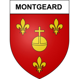 Montgeard 31 ville Stickers blason autocollant adhésif