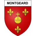 Montgeard 31 ville Stickers blason autocollant adhésif