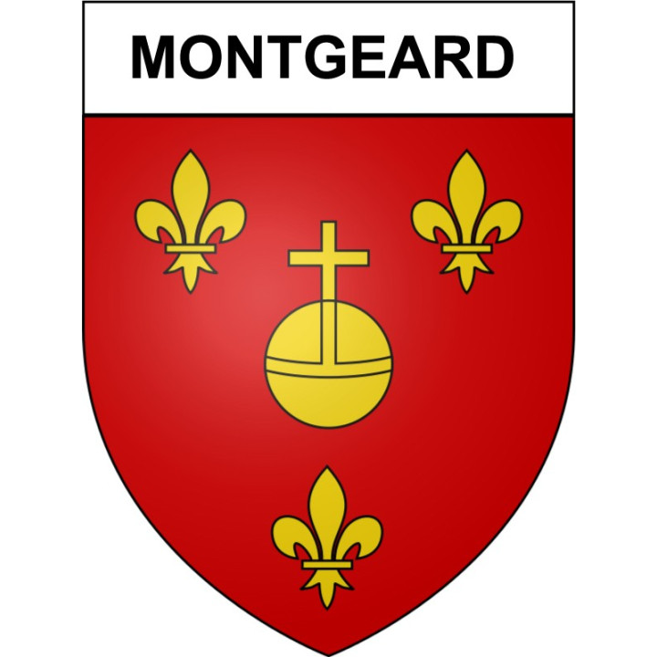 Montgeard 31 ville Stickers blason autocollant adhésif