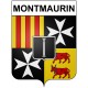 Montmaurin 31 ville Stickers blason autocollant adhésif