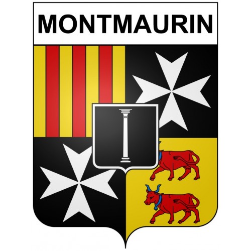 Montmaurin 31 ville Stickers blason autocollant adhésif