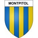 Montpitol 31 ville Stickers blason autocollant adhésif