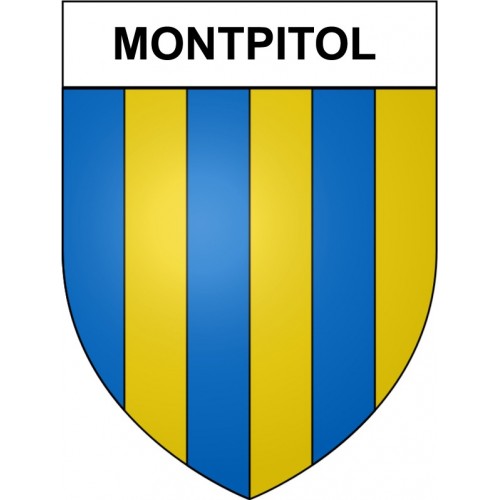 Montpitol 31 ville Stickers blason autocollant adhésif