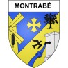 Montrabé 31 ville Stickers blason autocollant adhésif