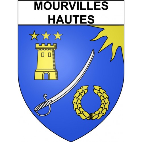 Mourvilles-Hautes 31 ville Stickers blason autocollant adhésif