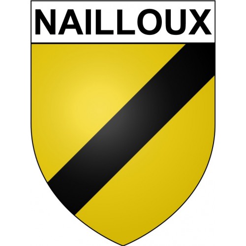 Pegatinas escudo de armas de Bazas adhesivo de la etiqueta engomada