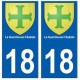 18 La Guerche-sur-Aubois autocollant plaque
