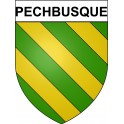 Pechbusque 31 ville Stickers blason autocollant adhésif