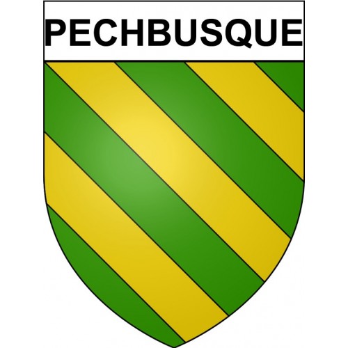 Pechbusque 31 ville Stickers blason autocollant adhésif