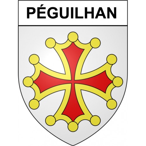 Pegatinas escudo de armas de Bazas adhesivo de la etiqueta engomada