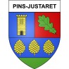 Pins-Justaret 31 ville Stickers blason autocollant adhésif