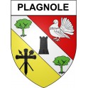 Plagnole 31 ville Stickers blason autocollant adhésif