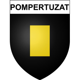 Pompertuzat 31 ville Stickers blason autocollant adhésif