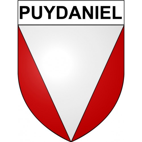 Puydaniel 31 ville Stickers blason autocollant adhésif