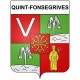 Quint-Fonsegrives 31 ville Stickers blason autocollant adhésif