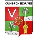 Quint-Fonsegrives 31 ville Stickers blason autocollant adhésif