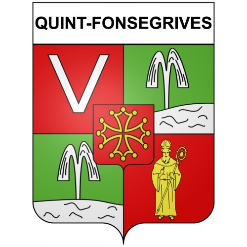 Quint-Fonsegrives 31 ville Stickers blason autocollant adhésif