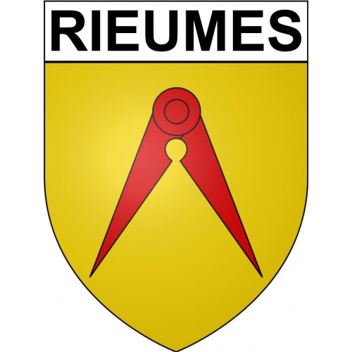 Rieumes 31 ville Stickers blason autocollant adhésif