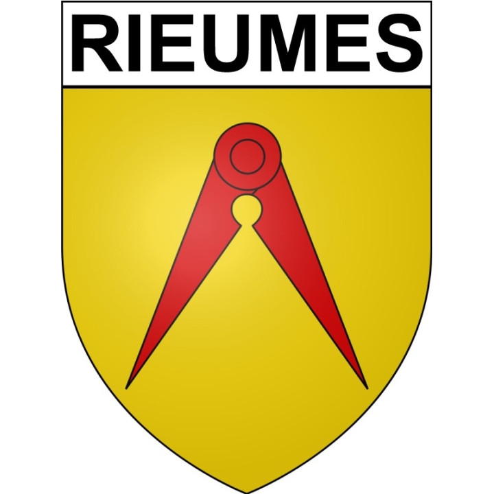 Rieumes 31 ville Stickers blason autocollant adhésif