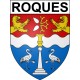 Roques 31 ville Stickers blason autocollant adhésif