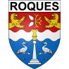 Roques 31 ville Stickers blason autocollant adhésif