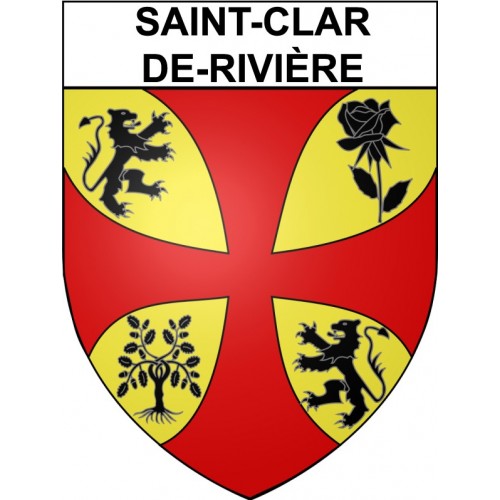 Saint-Clar-de-Rivière 31 ville Stickers blason autocollant adhésif