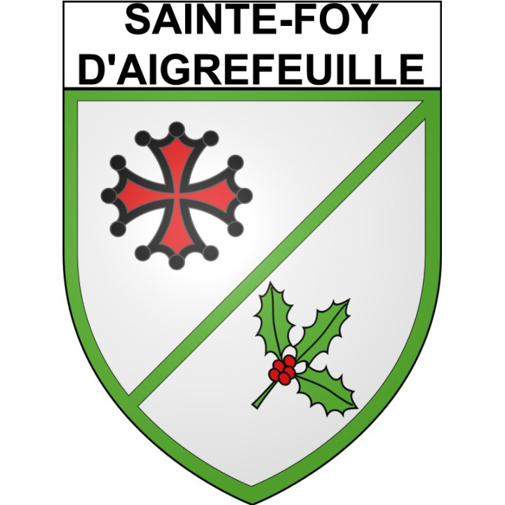 Sainte-Foy-d'Aigrefeuille 31 ville Stickers blason autocollant adhésif