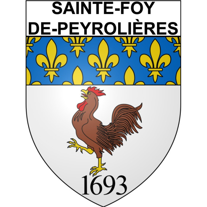 Stickers coat of arms Bazas adhesive sticker