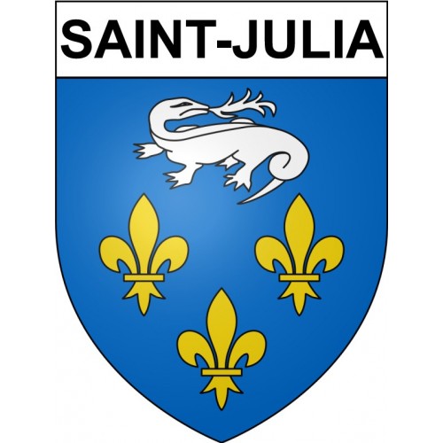 Saint-Julia 31 ville Stickers blason autocollant adhésif