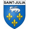 Stickers coat of arms Bazas adhesive sticker