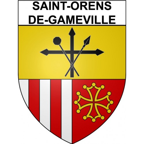 Stickers coat of arms Bazas adhesive sticker