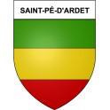 Bazas Sticker wappen, gelsenkirchen, augsburg, klebender aufkleber