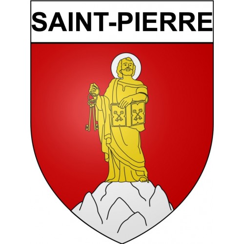 Pegatinas escudo de armas de Bazas adhesivo de la etiqueta engomada