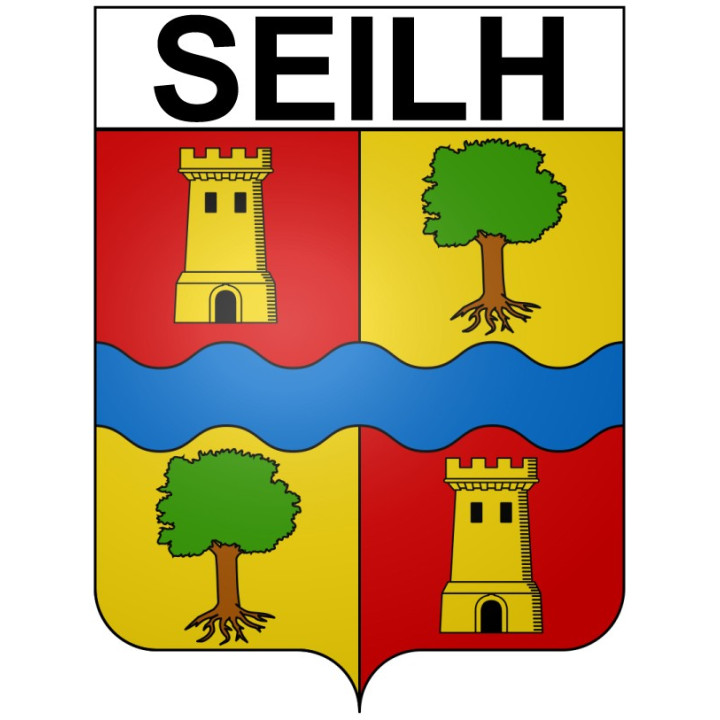 Stickers coat of arms Bazas adhesive sticker