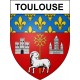 Stickers coat of arms Bazas adhesive sticker