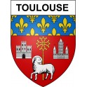 Pegatinas escudo de armas de Toulouse adhesivo de la etiqueta engomada