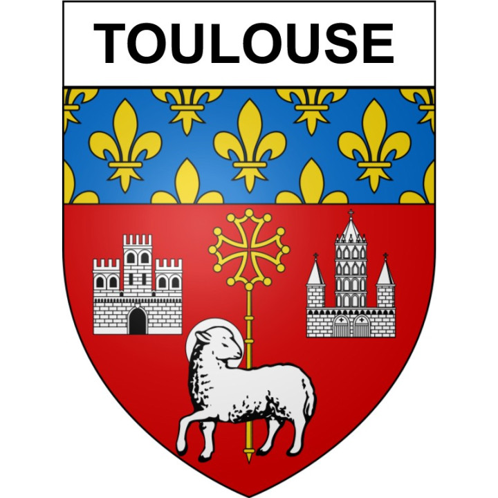 Toulouse 31 ville Stickers blason autocollant adhésif