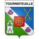 Stickers coat of arms Bazas adhesive sticker
