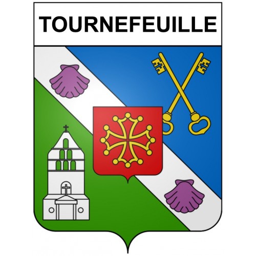 Tournefeuille 31 ville Stickers blason autocollant adhésif
