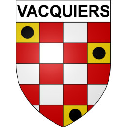 Vacquiers 31 ville Stickers blason autocollant adhésif
