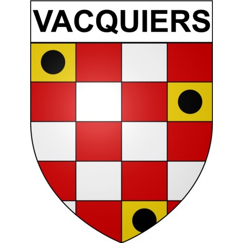 Vacquiers 31 ville Stickers blason autocollant adhésif